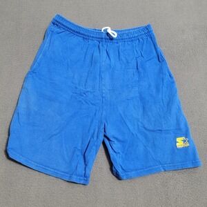VTG STARTER Athletic Shorts Blue Lounge Wear Y2K Boys Large (Size AI Generated)